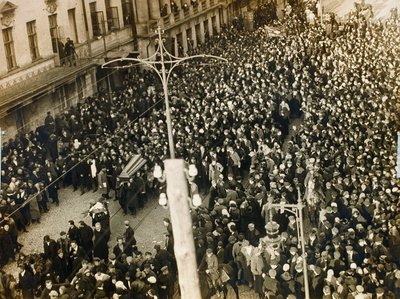 Procession funéraire du poète Valery Bryusov, Moscou, URSS, 12 octobre 1924 - Unbekannt