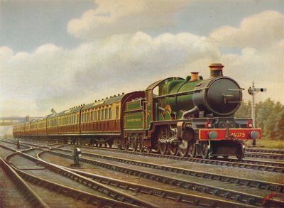 G.W.R. Cornish Riviera Limited Express à pleine vitesse, locomotive Pendennis Castle - Unbekannt