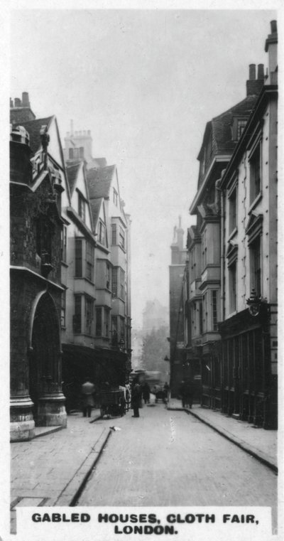 Maisons à pignon, Cloth Fair, Londres, vers 1920 - Unbekannt
