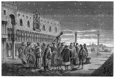 Galilée démontrant son télescope, Venise - Unbekannt