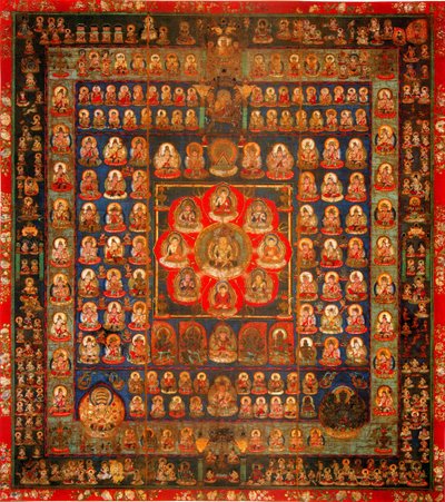 Garbhadhatu Mandala, 8ème-9ème siècle - Unbekannt