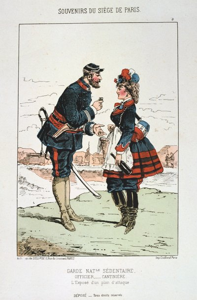 Garde Nationale Sédentaire - Officier Cantinière, Siège de Paris, 1870-1871 - Unbekannt