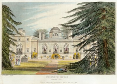 Façade du jardin de Chiswick House, Hounslow, Londres, 1823 - Unbekannt