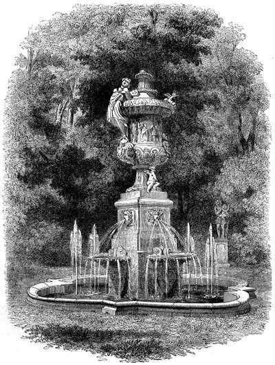 Jardins de la résidence royale à Potsdam, Allemagne, 19e siècle - Unbekannt