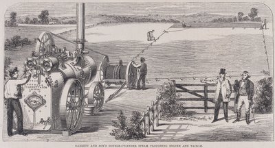 Garrett & Sons Double-Cylinder Steam Ploughing Engine and Tackle, vers 1862 - Unbekannt