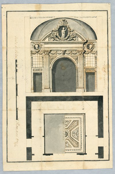 Porte et pièce de plafond - Unbekannt