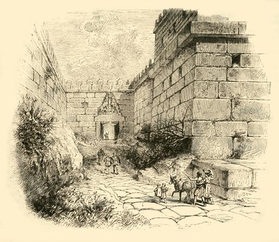 Porte des Lions à Mycènes, 1890 - Unbekannt