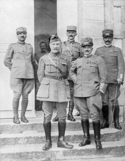 Le général Diaz et le général Foch se rencontrant au quartier général italien, Italie, 2 mai 1918 - Unbekannt