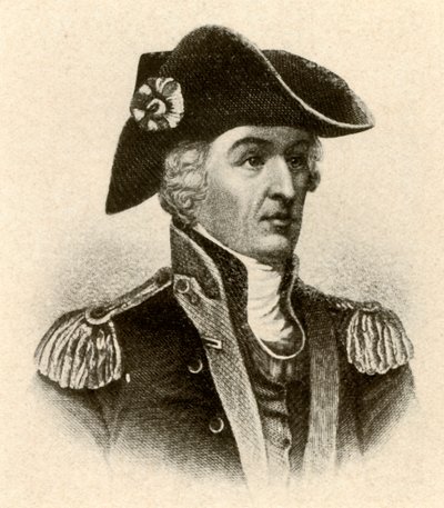 Général Francis Marion, en manteau à col haut et gilet, vers 1770 - Unbekannt