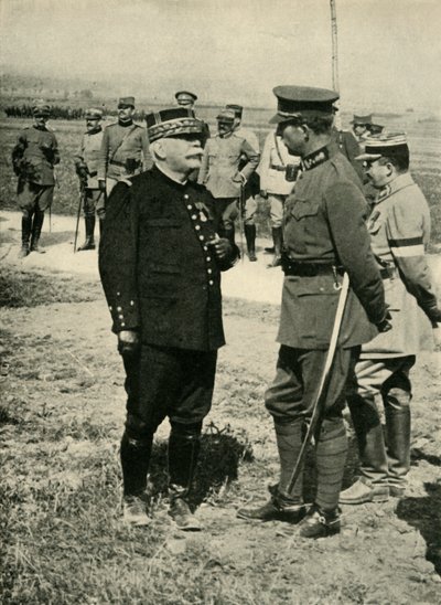 Général Joseph Joffre et Roi Albert I, Première Guerre mondiale, vers 1915, vers 1920 - Unbekannt