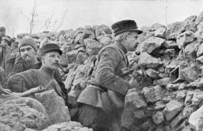 Le général Marchand inspectant les tranchées, Champagne, France, Première Guerre mondiale, 1915 - Unbekannt