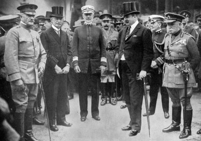 Le général Pershing arrivant à Liverpool, 8 juin 1917, vers 1920 - Unbekannt