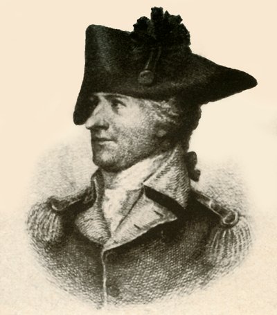 Général Philemon Dickinson, montrant un manteau à coupe haute - Unbekannt