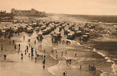 Vue générale de la plage à l