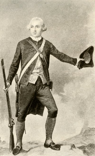 Général Warren, en tenue de minute-man, vers 1760, 1937 - Unbekannt