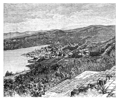 Vue générale de Castries, île de Sainte-Lucie, vers 1890 - Unbekannt