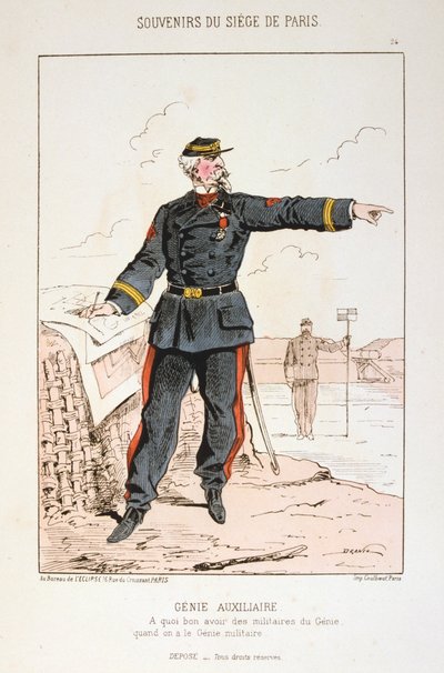 Génie auxiliaire, Siège de Paris, guerre franco-prussienne, 1870-1871 - Unbekannt