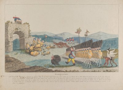 George III menant une armée de cruches, 1794 - Unbekannt