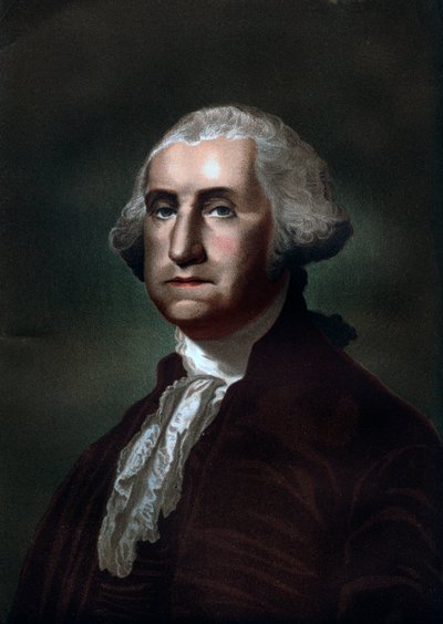 George Washington 1732-1799, premier président des États-Unis d