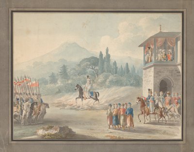 Revue de la cavalerie géorgienne, vers 1780 - Unbekannt