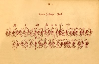 Arabesque allemande. Petit, 1862 - Unbekannt