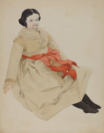 Poupée à tête de porcelaine allemande, 1935-1942 - Unbekannt
