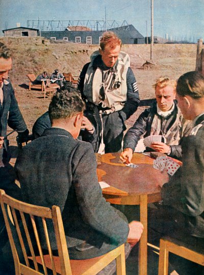 Aviateurs allemands en repos, France, 1943 - Unbekannt