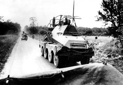 Voiture blindée allemande lors de l