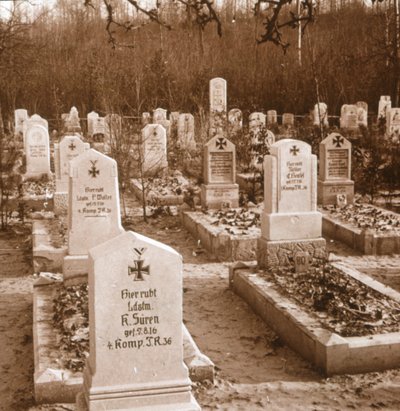 Cimetière allemand, Carlepont, nord de la France, vers 1914-1918 - Unbekannt