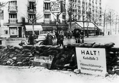 Point de contrôle allemand, Paris occupé, 1940-1944 - Unbekannt