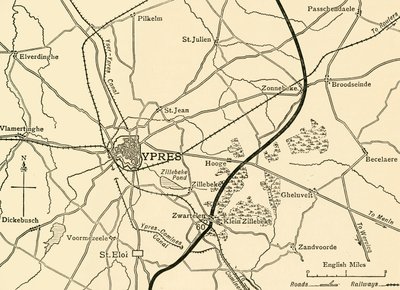 Positions allemandes près d