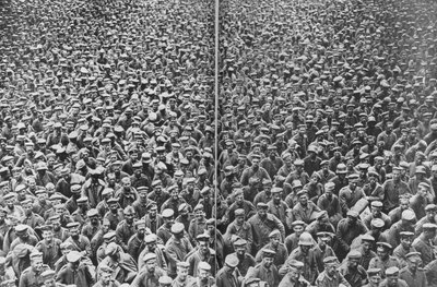 Prisonniers allemands capturés par les 3e et 4e armées britanniques, Somme, France, 21-22 août 1918 - Unbekannt