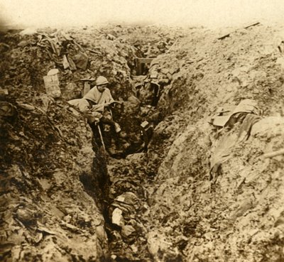 Tranchées allemandes détruites par des bombardements, Verdun, nord de la France - Unbekannt