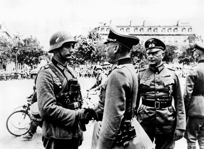 Parade de la victoire allemande après la capture de Paris, juin 1940 - Unbekannt