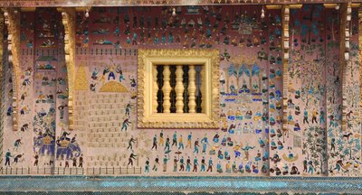 Mosaïques de verre au Wat Xieng Thong, Luang Prabang, Laos, années 1950 - Unbekannt