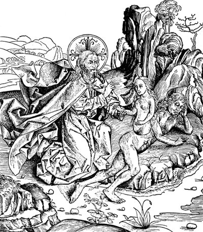 Dieu créant Ève à partir de la côte d