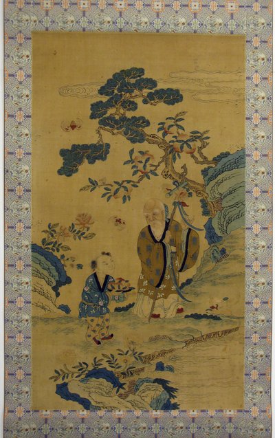 Dieu de la longévité Shoulao et garçon, 19ème siècle - Unbekannt