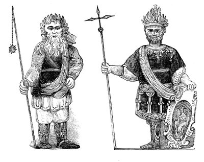 Gog et Magog, Guildhall, Londres, vers 1902 - Unbekannt