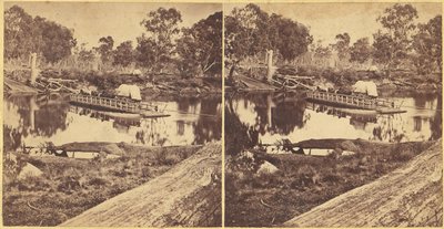 Golbourn Punt à Seymour, Australie, années 1860 - Unbekannt