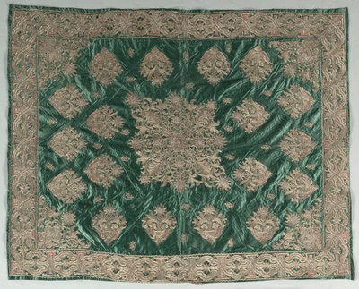 Couverture brodée de fil d