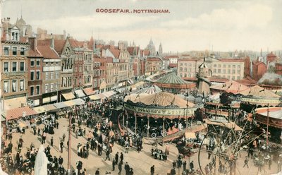 Foire aux oies, place du marché, Nottingham, Nottinghamshire, 1907 - Unbekannt