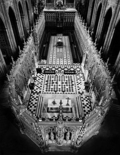 Architecture gothique : vue de la clôture du chœur de la cathédrale Sainte-Cécile d
