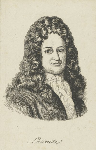Gottfried Wilhelm Leibniz 1646-1716, c. 1800 - Unbekannt