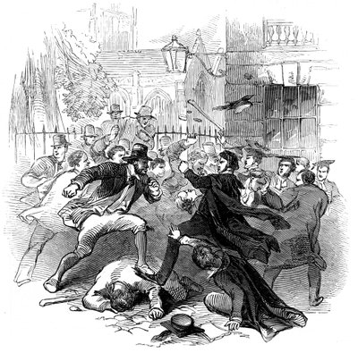 Dispute entre étudiants et habitants, Oxford, 15 novembre 1845 - Unbekannt