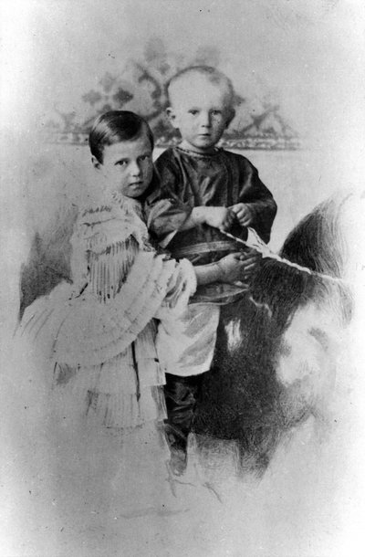 Grande-Duchesse Maria Alexandrovna et Grand-Duc Sergei Alexandrovich de Russie, vers 1860-1862 - Unbekannt