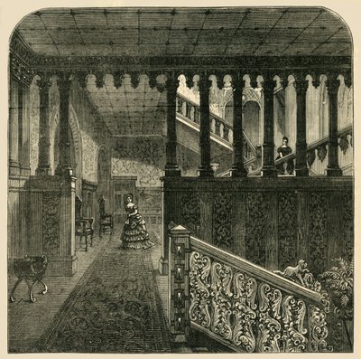 Grand Escalier, Holland House, vers 1876 - Unbekannt