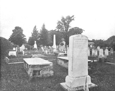 Tombes de Jonathan Edwards et Aaron Burr, Princetown, New Jersey, USA, vers 1900 - Unbekannt