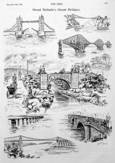 Les grands ponts de Grande-Bretagne, publicité pour le tonique pulmonaire Owbridge - Unbekannt