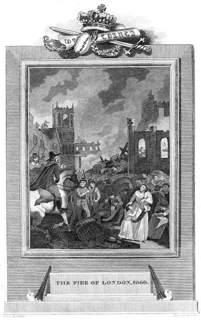 Grand incendie de Londres, 1666, 1825 - Unbekannt
