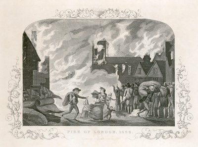 Grand Incendie de Londres, 1666, XIXe siècle - Unbekannt